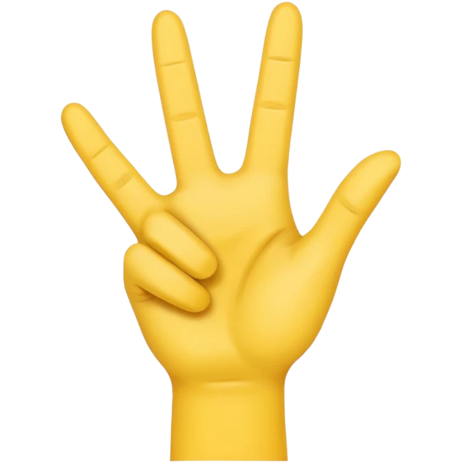 Make a YVL hand emoji doing the YVL hand signal emoji
