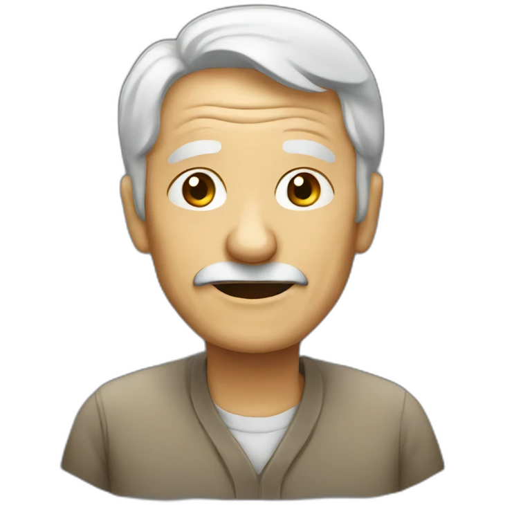 old person talking emoji