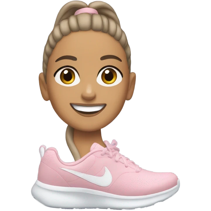 Ariana grande wearing Nikes 27C emoji
