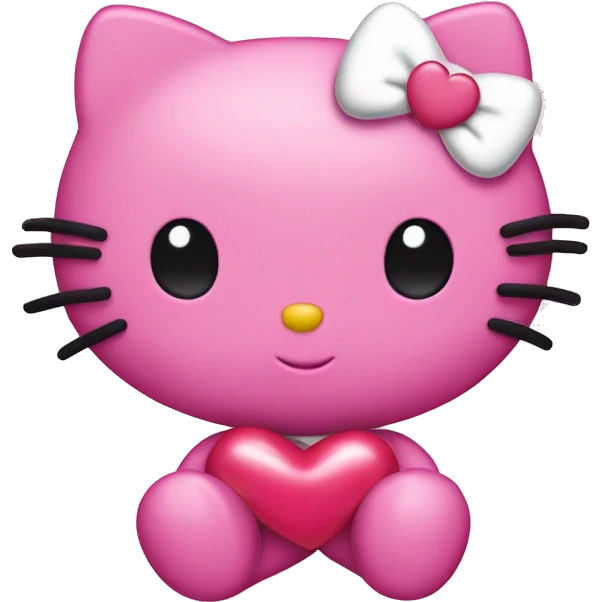 hellokitty pink heart emoji