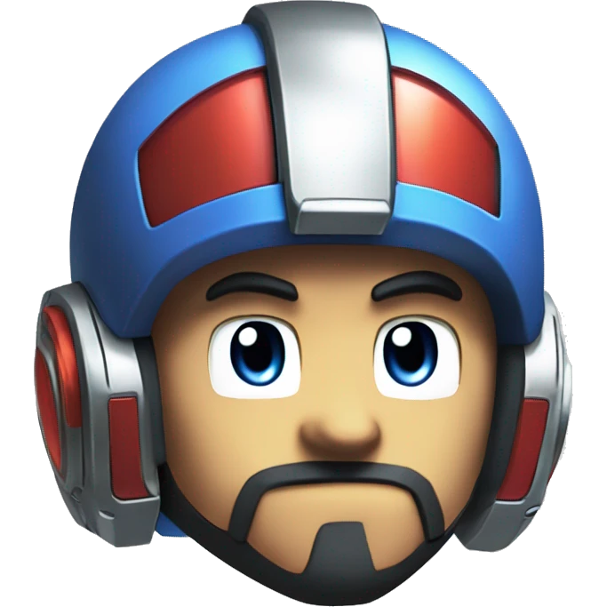 Mega Man volnutt with a mega man legends art style emoji