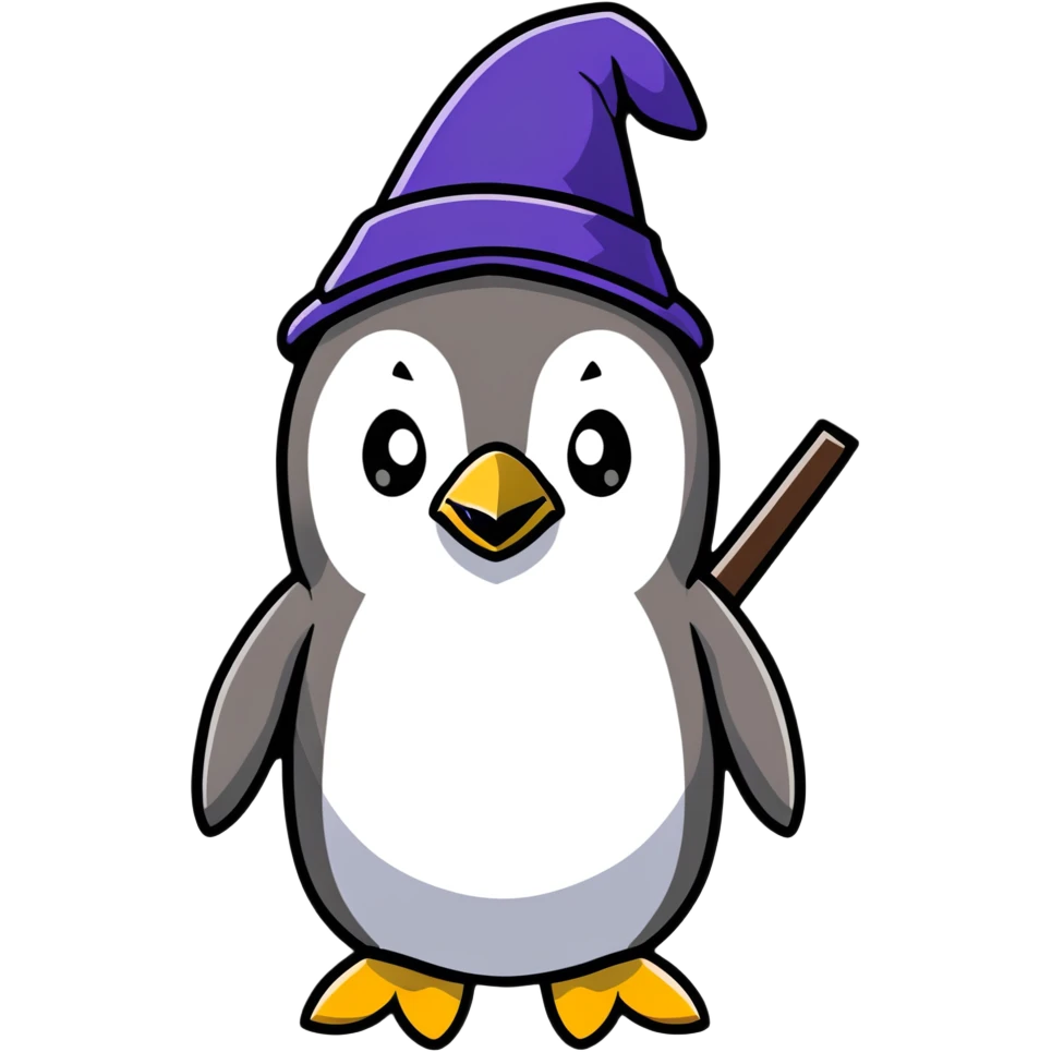 penguin wizard emoji