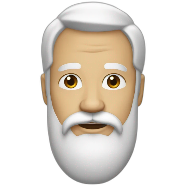 Barbe blanche emoji