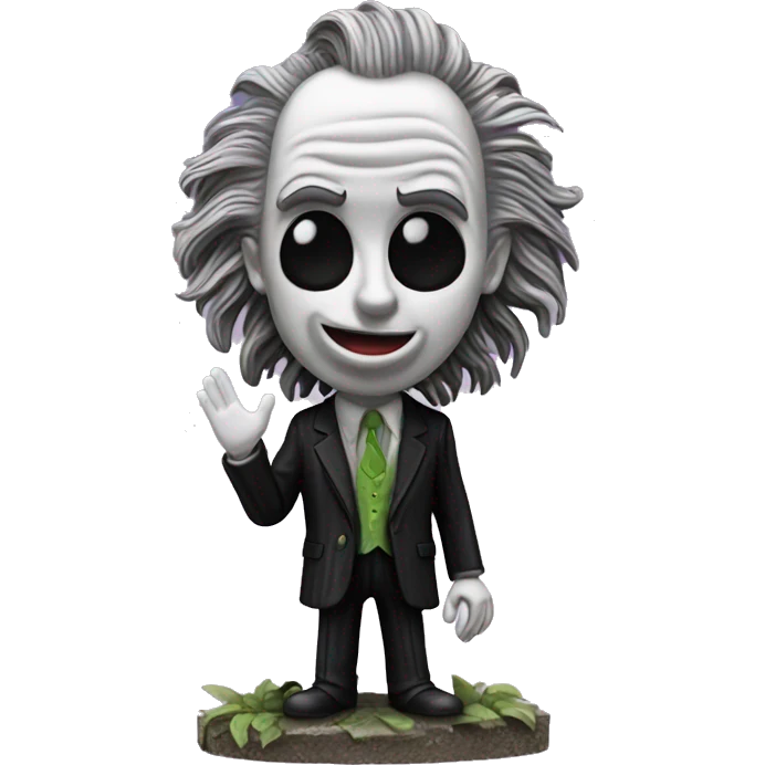 Detailed diorama from Beetlejuice movie emoji