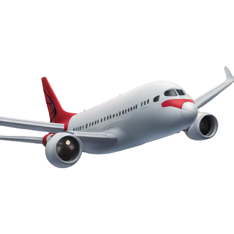A plane with spiderman emoji