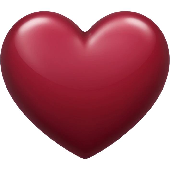 Maroon heart emoji