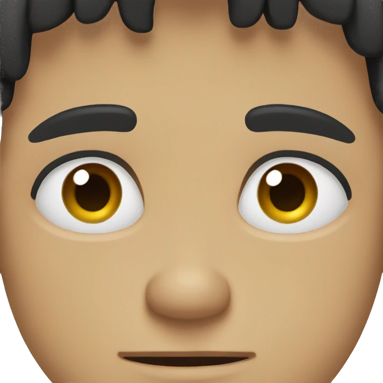 Sad boy long black hair emoji