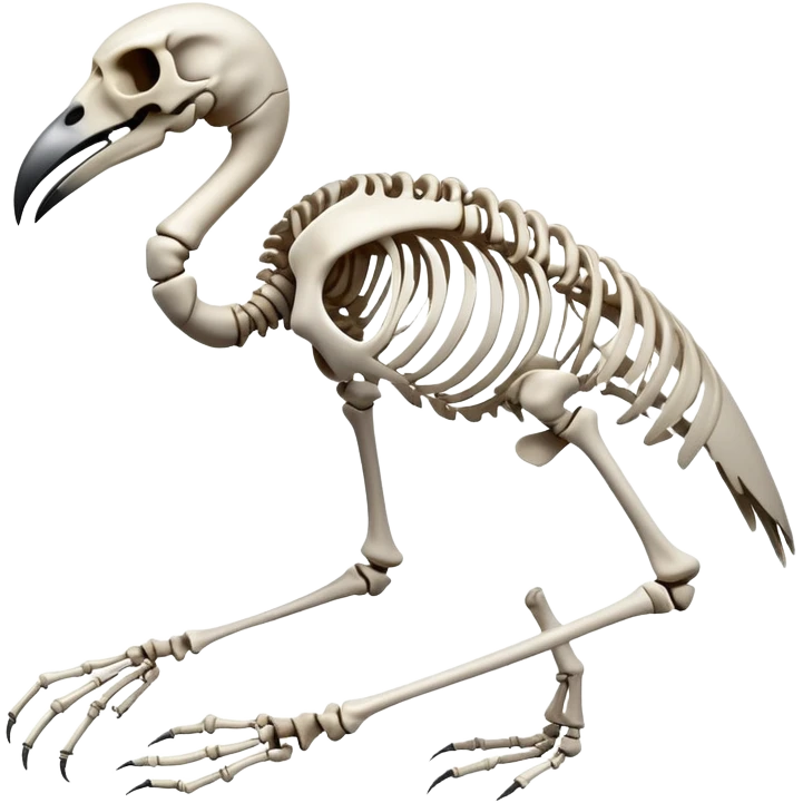 A bird skeleton emoji