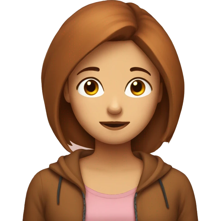 Girl chesnut sleepy emoji