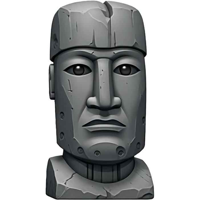 Sigma moai gigachad statue emoji