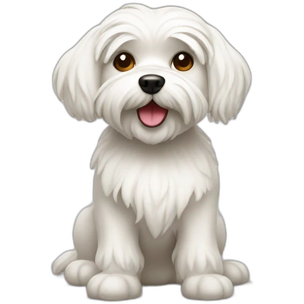 Baking maltese dog emoji