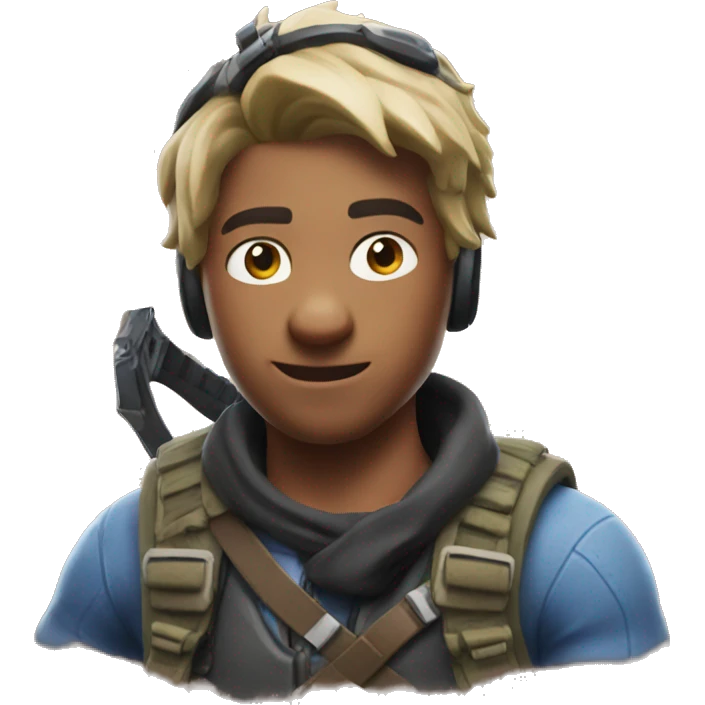 person playing fortnite emoji