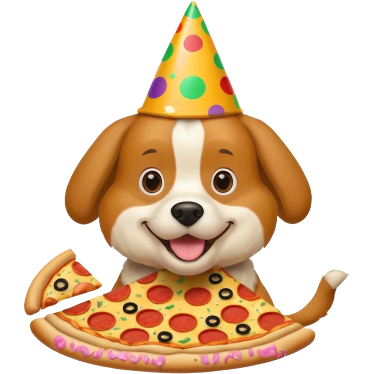 dog theater is really cray cray and is eating pizza with fanta emoji