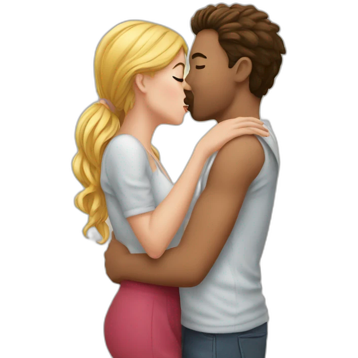 Kisses to a girl emoji