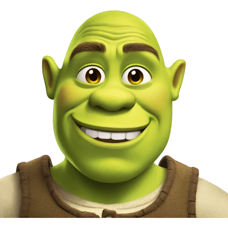 Shrek winking emoji