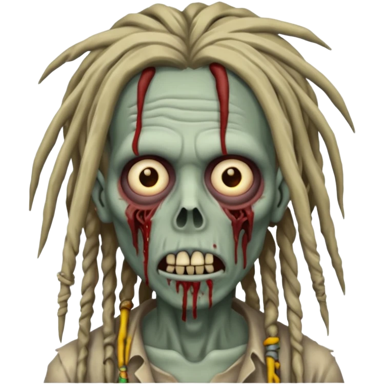 zombie with dreads emoji