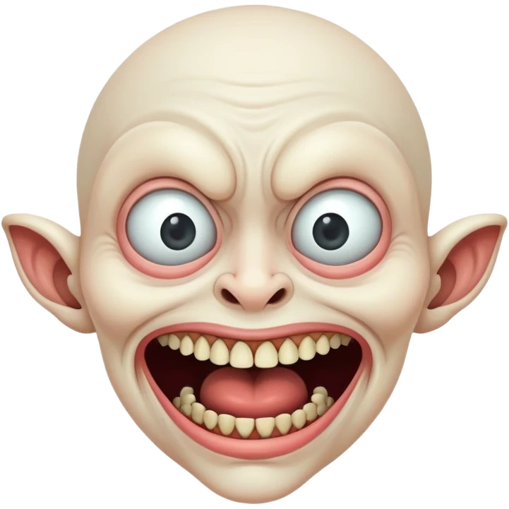 Freaky face emoji