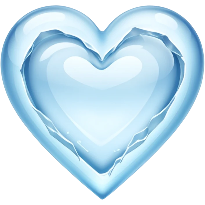 Corazón d hielo emoji
