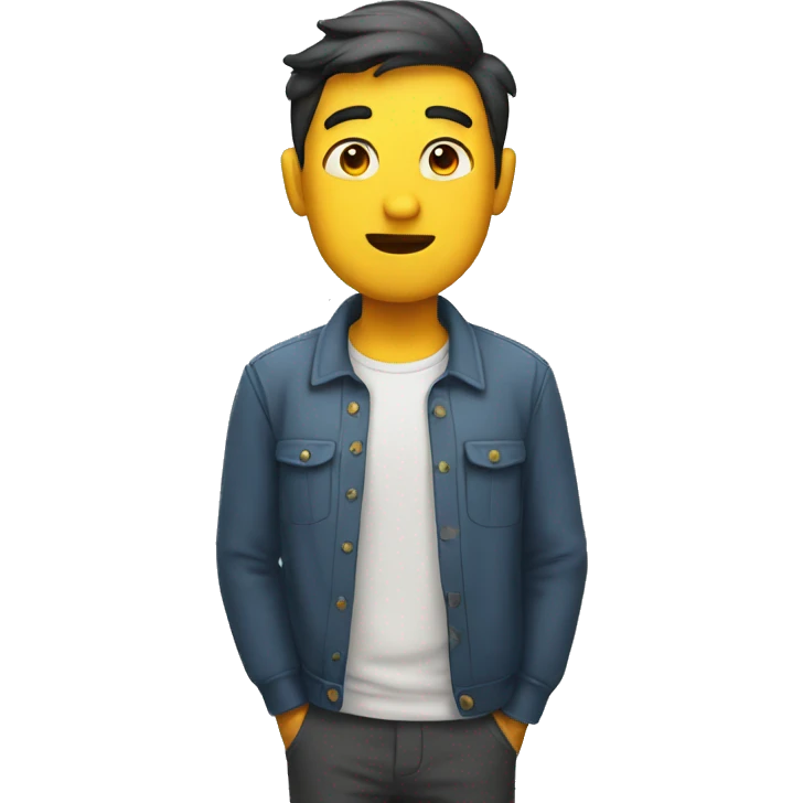 a man shrugging emoji
