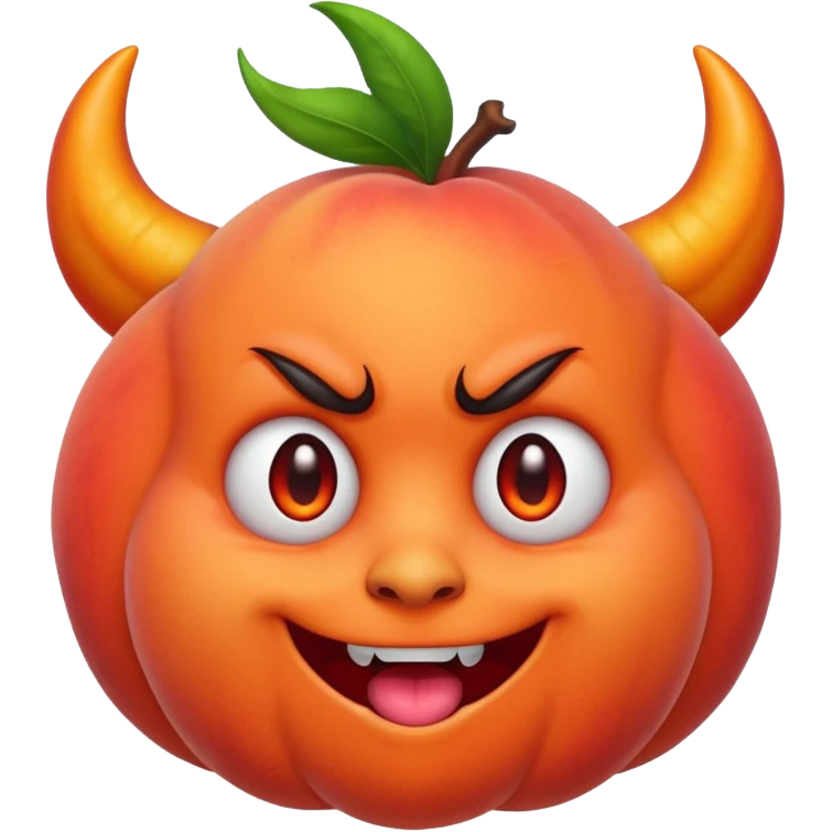 🍑+😈 emoji