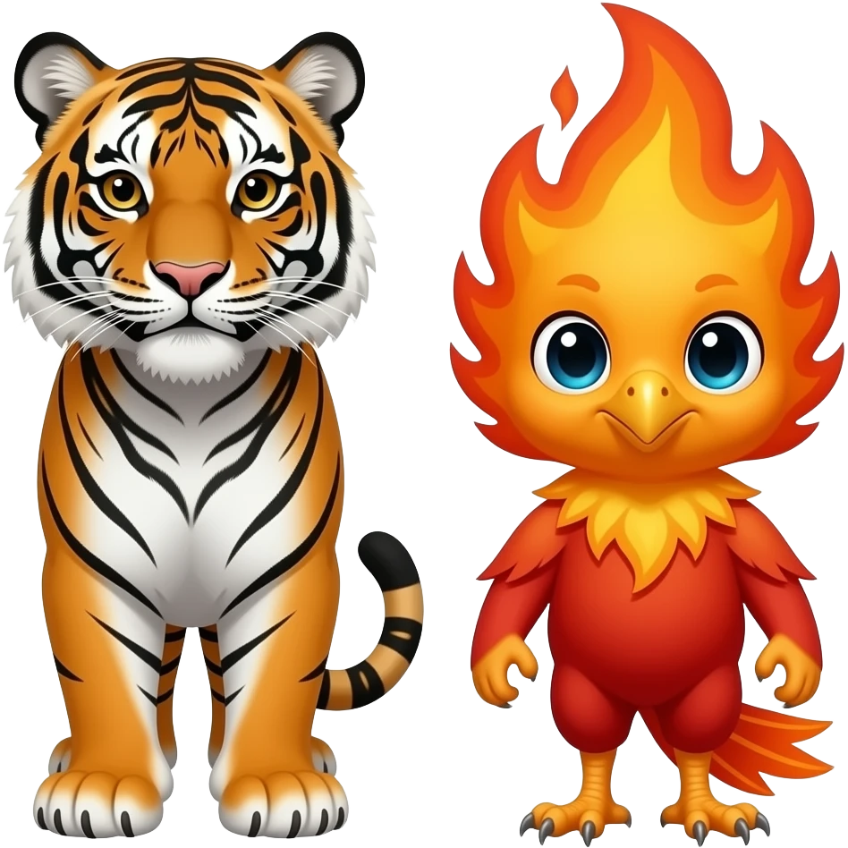 🐅🐦‍🔥 emoji