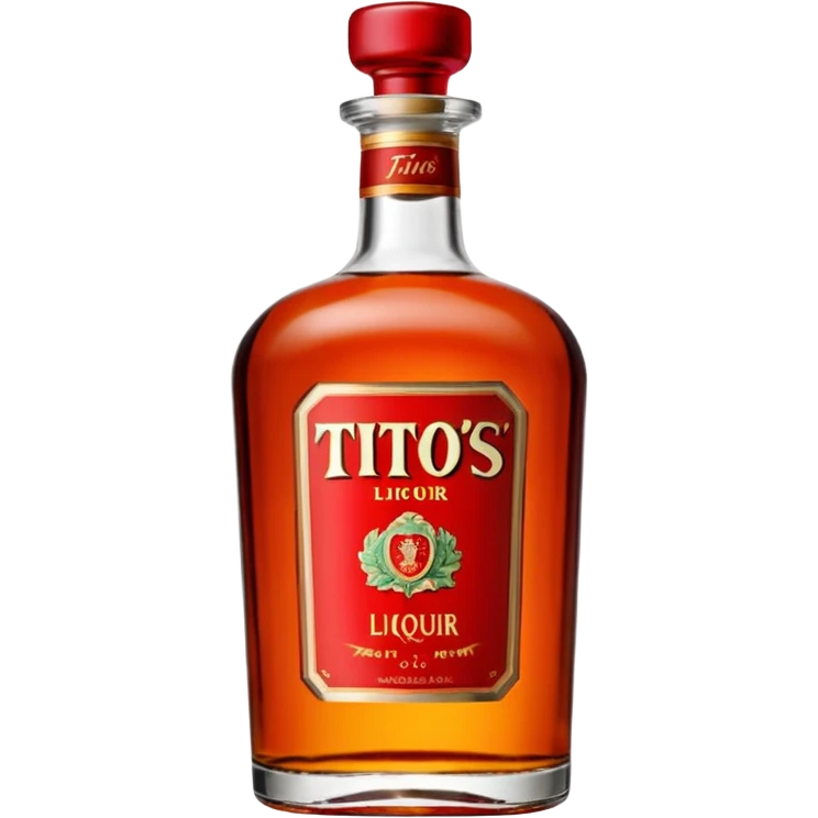 Tito’s liquor bottle emoji