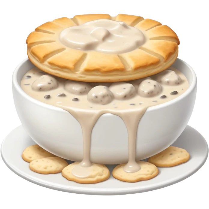 Biscuits and gravy emoji
