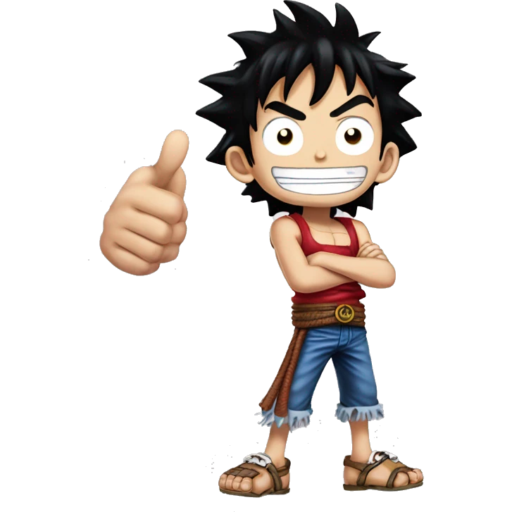 Thumb up Luffy gear 5 emoji