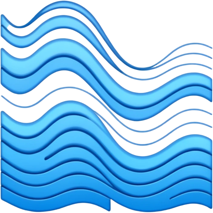 screen with simple sound waves emoji
