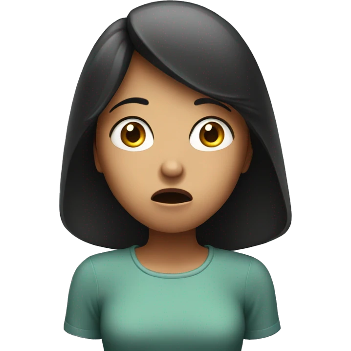 Shocked girl emoji