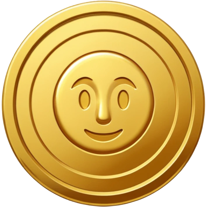 create a gold coin emoji
