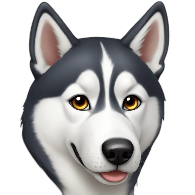 Siberian husky emoji