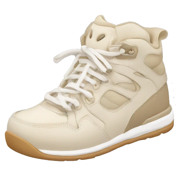 beige and white chunky sneakers emoji