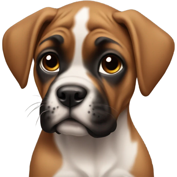 Boxer puppy emoji