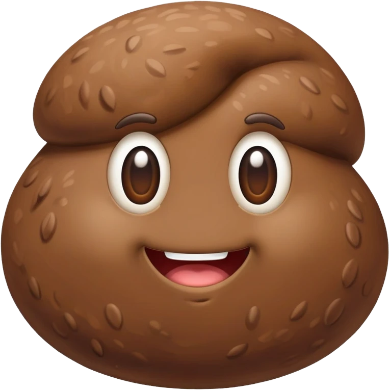 Big round poop emoji