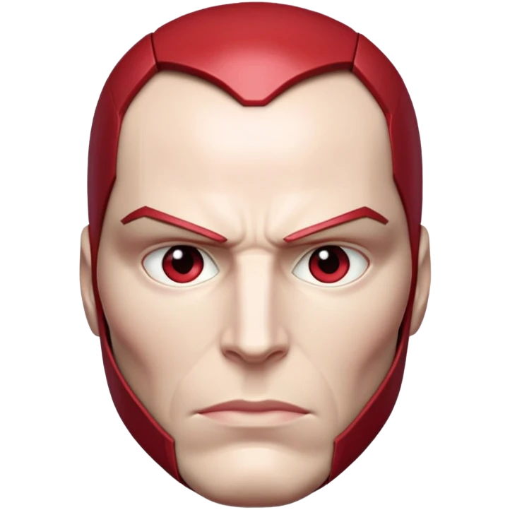 Vision marvel, red face from captain america: civil war emoji