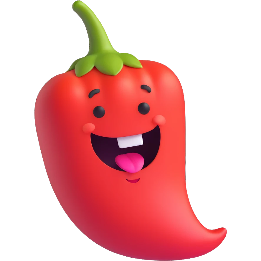 a fat chili pepper emoji