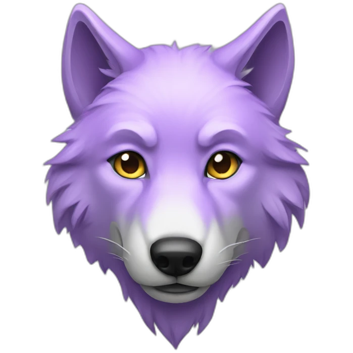 Light purple wolf emoji