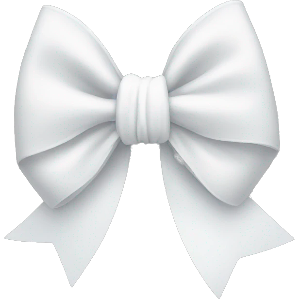 white bow emoji
