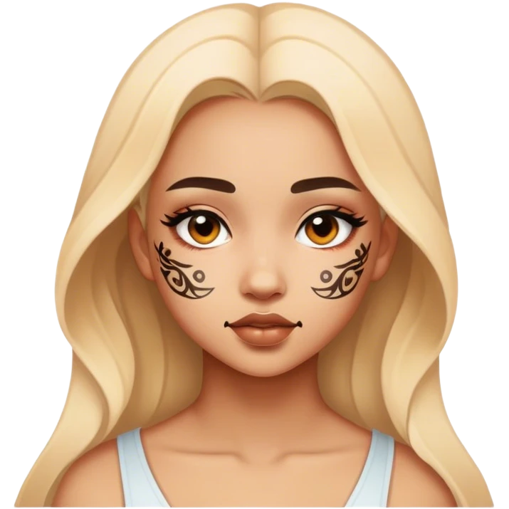 Calligraphy girl emoji