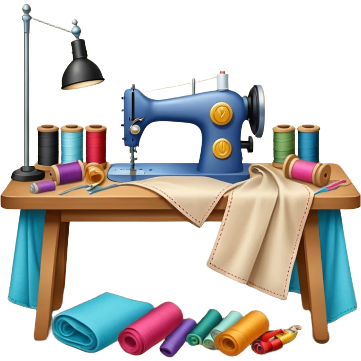 a simple seamstress worktable  emoji