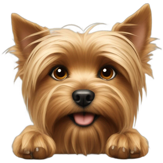 Yorkie pushing me away emoji