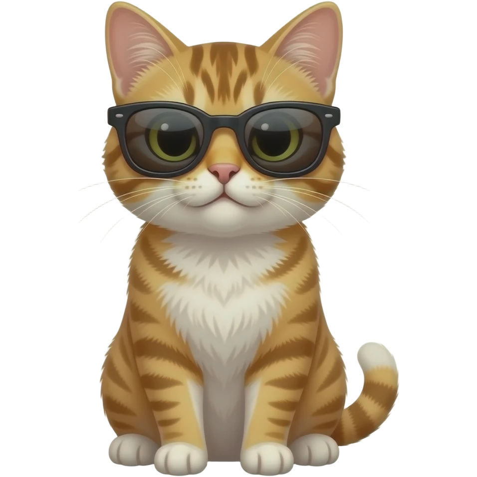 Cat wearing sunglasses emoji