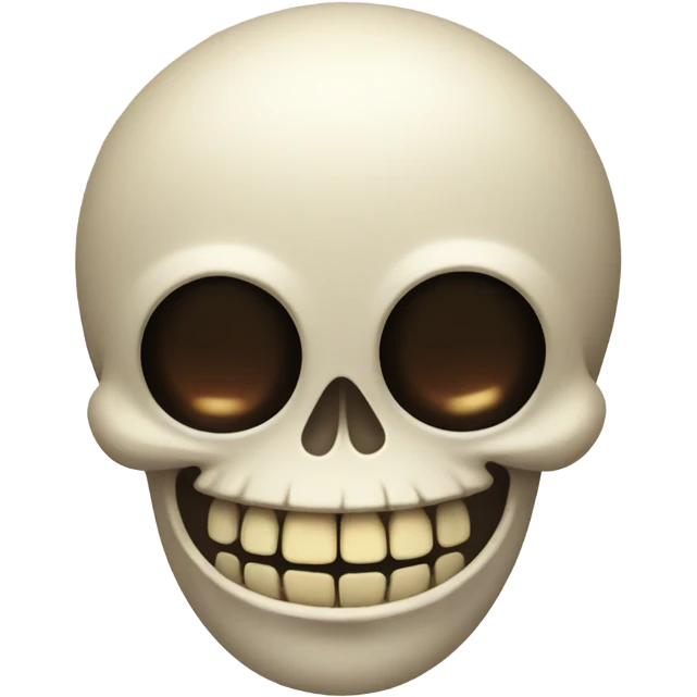 Laughing skull with bulging eyes emoji