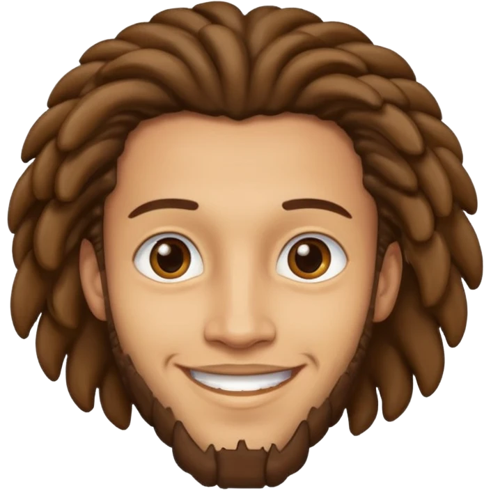 light skin man with locks emoji