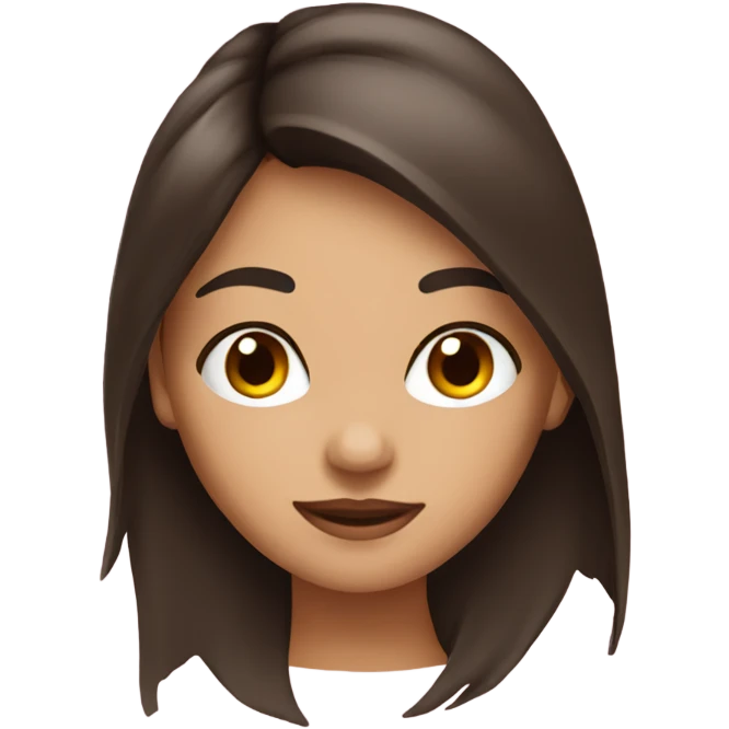 Brunette girl emoji