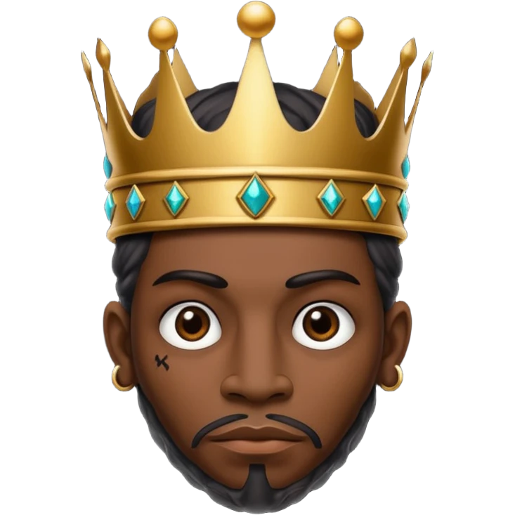 Ebony voodoo king emoji