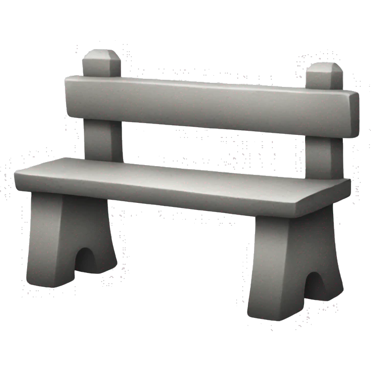 stone bench emoji