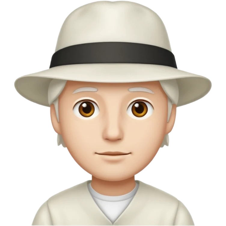 man with white hat emoji