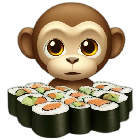 monkey sushi emoji